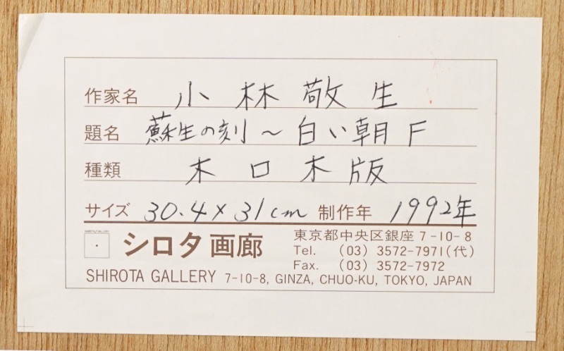 LOT 151 小林 敬生